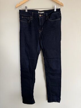 Levi’s 712 Slim Straight Jeans | Dark Wash Denim | Size 29